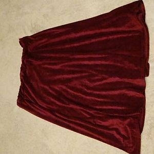 Maroon Knee Length Skirt